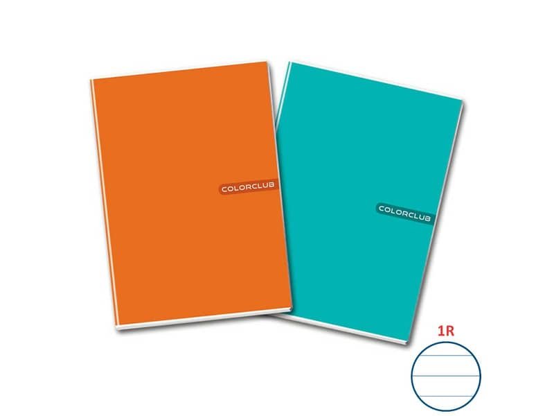 Quaderno con spirale Fluo 1R (1 rigo) A4 ONE COLOR colore