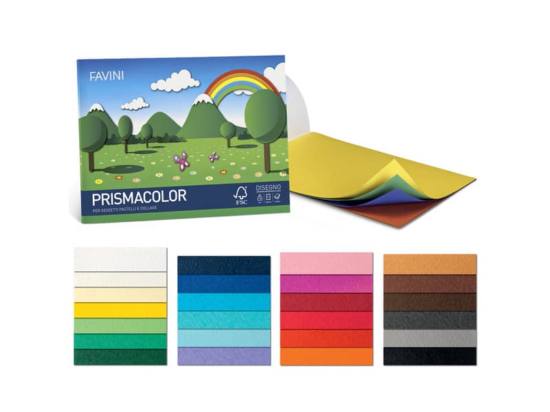 Cartoncini colorati Maxipack COLORLINE 70x100 cm 100 fogli 220 g/m² Canson  10 colori assortiti - C31074S058