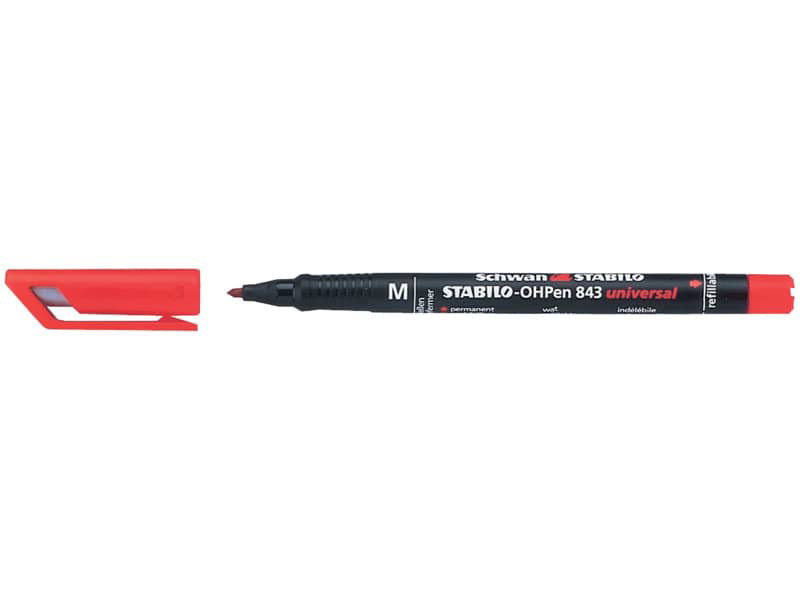 Penna Stabilo OHPen universal Fine (F) 0,7 mm rosso 842/40 a soli 1.02 € su