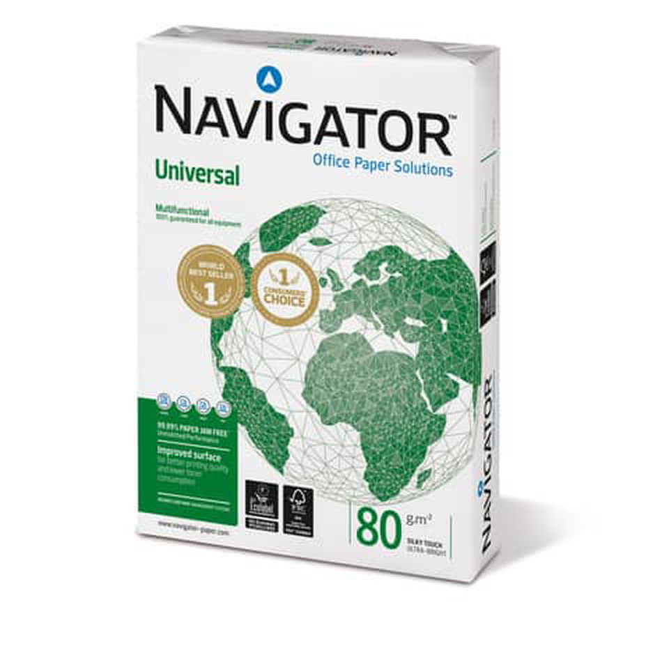 Carta per fotocopie A4 Navigator Universal 80 g/m² Risma da 500 fogli -  NUN0800652 a soli 5.15 € su