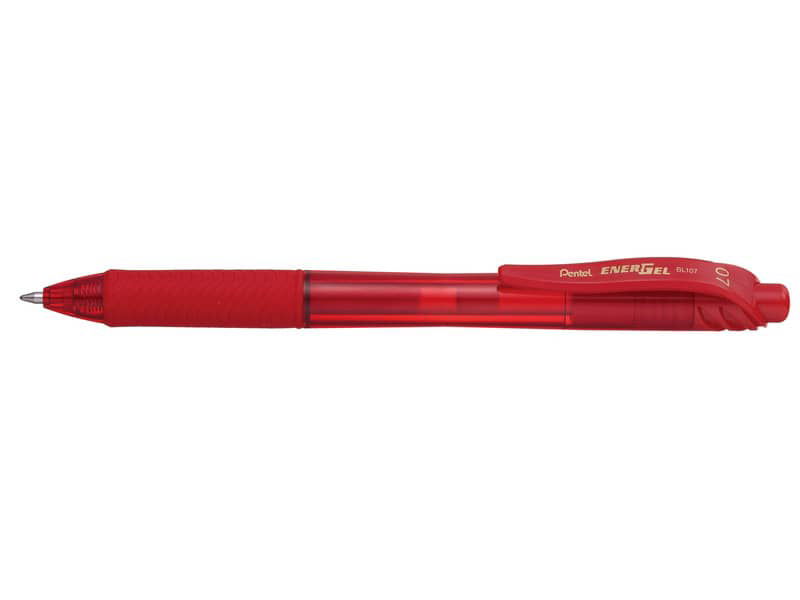 Penna roller a scatto Pentel EnerGel X 0.7 mm rosso BL107-BX a soli 2 € su