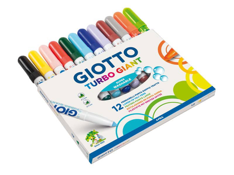 Pennarelli GIOTTO Turbo Color punta fine 2,8 mm assortiti Schoolpack da  144pz