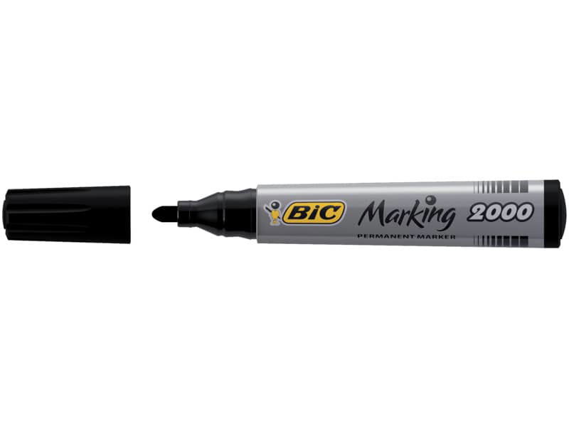 Marcatore permanente BIC Marking 2300 punta scalpello 3,7-5,5 mm nero  8209263 a soli 1.11 € su