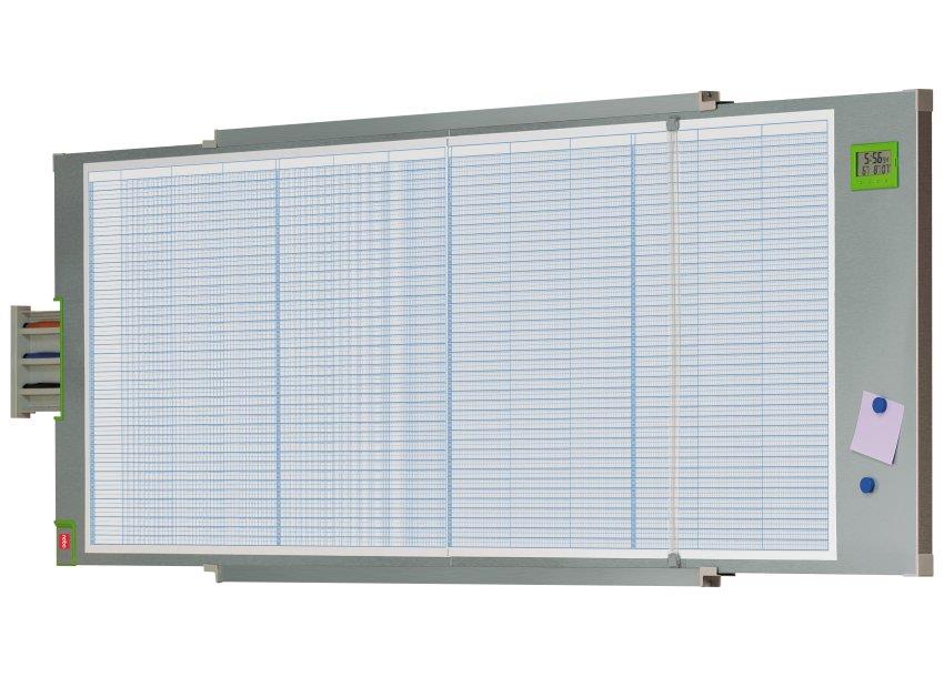 Kit Planning Nobo Per Schede A T - Grigio, Con 10 Confezioni Da 100 Schede Colorate - Foto 6