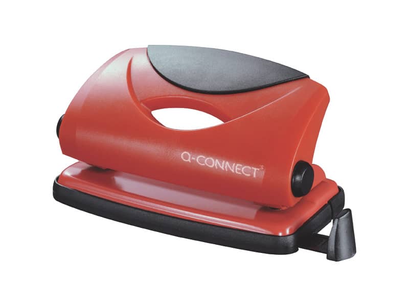 Perforatore a due fori Q-Connect rosso 20 fogli KF02156 a soli 5.54 € su