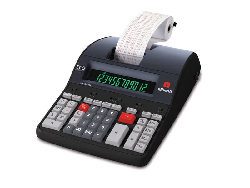 Calcolatrice da Tavolo per Ufficio Tastiere Grande Ampio Display LCD  15X12cm