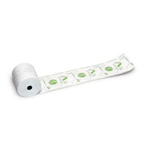 5 rotoli 57x30mm Carta termica diretta autoadesiva Carta adesiva bianca  stampabile senza bpa Impermeabile a prova di olio Rotolo di carta  appiccicosa a prova di attrito per Po