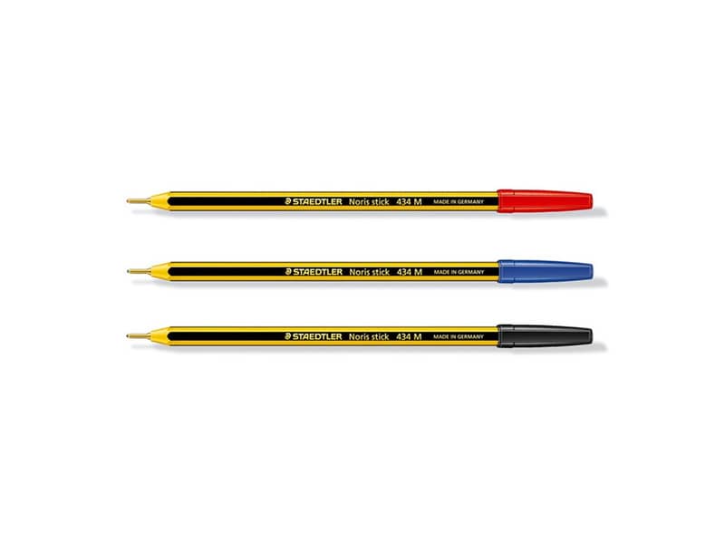 Penna a sfera Noris Stick - punta 10mm - nero - Staedtler - conf. 20