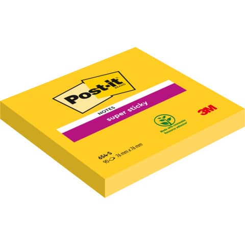 BLOCCO 100fg Post-it®Giallo Canary 76x76mm 654