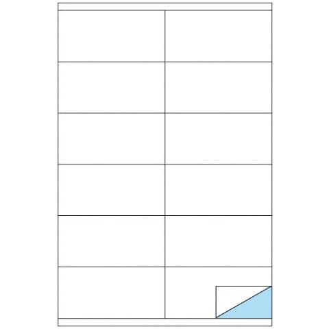 Etichette adesive bianche formato mm 75 x 60 (al 1000)