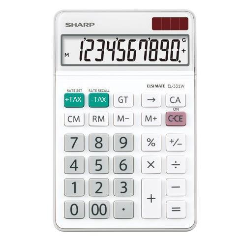 Calcolatrici da tavolo a 10 cifre SHARP con ampia varietà di funzioni blu -  SH-ELM332BBL a soli 16.25 € su