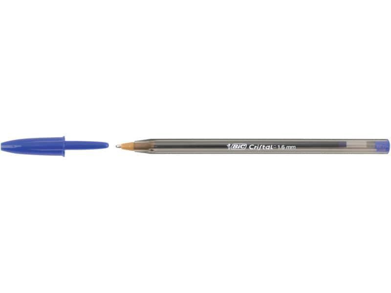 Penna a sfera BIC Cristal M 1 mm blu Conf. 50 pezzi - 8373609 a
