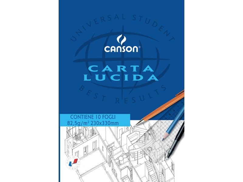 Blocco da disegno CANSON carta lucida bianco 80 g/m² 10 fogli A4 C200005825  a soli 1.74 € su