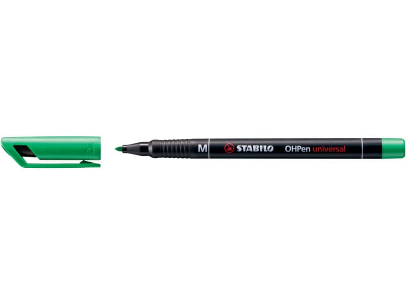 Penna Stabilo OHPen universal Fine (F) 0,7 mm verde 842/36 a soli 0.95 € su