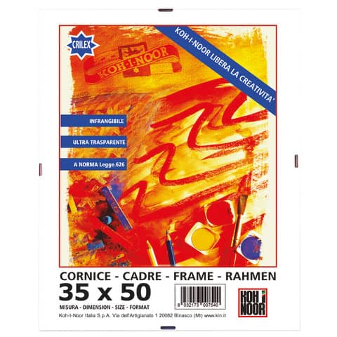 Cornice 30x40cm In Crilex Antiurto | Trasparente Con Clip Regolabili | Per Foto E Poster - Foto 3