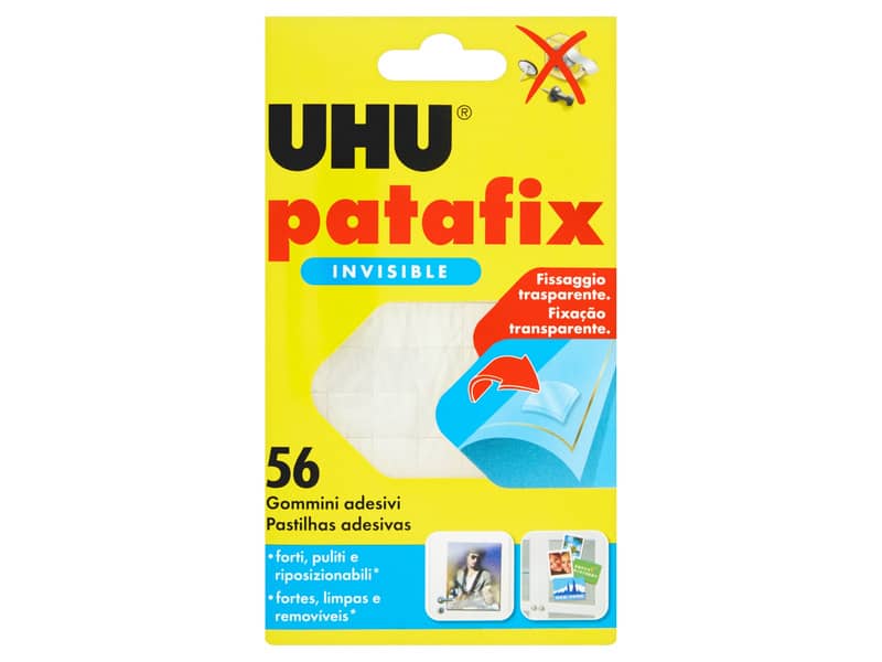 Gomma adesiva UHU® Patafix - bianco - 10x17 cm - D1573/D1620 (conf.80)