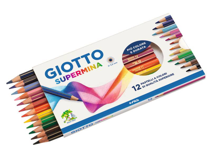 Giotto 256600 Stilnovo Pastelli Colorati in Astuccio - 24 Colori