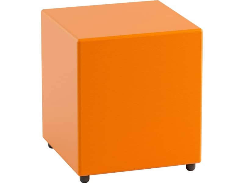 MOTRIS - PSRT80SPNI01 - Pouf in similpelle rettangolare 80x40x46 cm giallo  - EANSMARTAR095