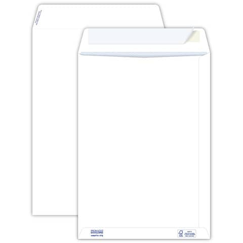 Buste a sacco bianche autoad. removibili Pigna Envelopes Competitor strip  100 g/m² 160x230 mm conf. 500 pz - 0029516 a soli 43.01 € su