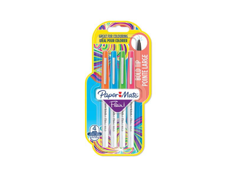 Penna punta fibra Paper Mate Flair/Nylon M 1,1 mm blu S0191013 a soli 1.35  € su