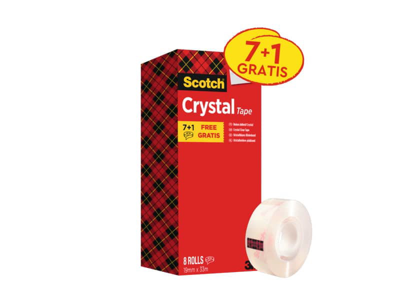 SCOTCH® - 7100027400 - Nastro adesivo crystal 600 19 mm x 66 m  supertrasparente - 600 - 3134375261951