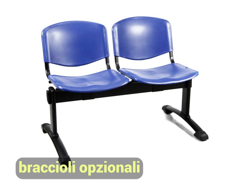 Sedia per sala d'attesa UNISIT D5P3P blu su