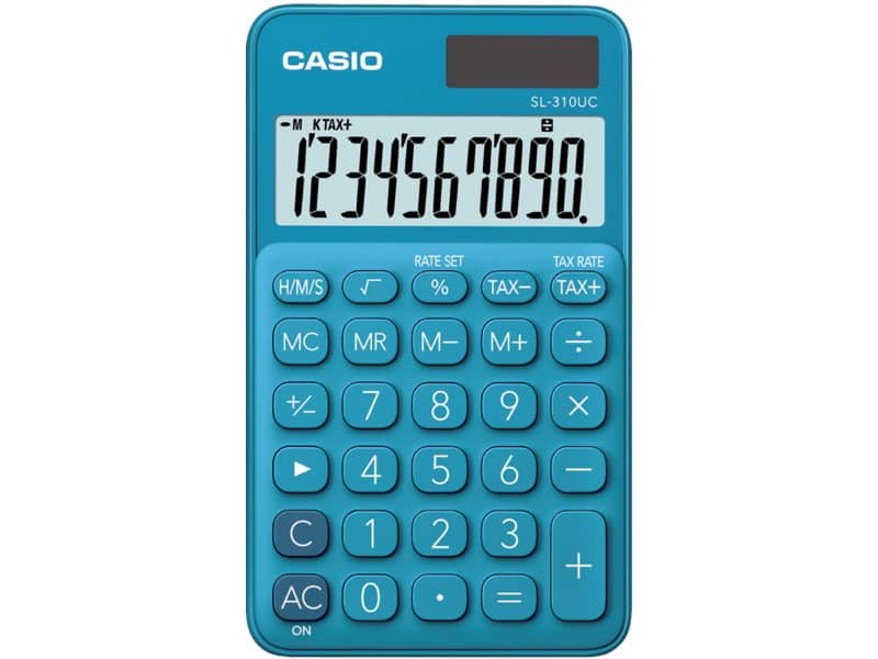 Calcolatrice scientifica CASIO tascabile 10 cifre - solare e batteria Rosa  - SL-310UC-PK a soli 14.18 € su