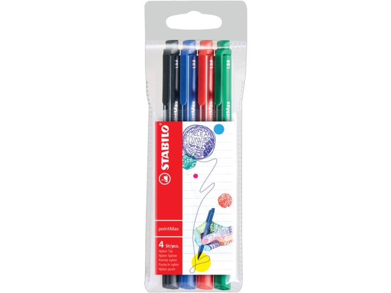 Espositore 48 penne colorate Stabilo Pointmax