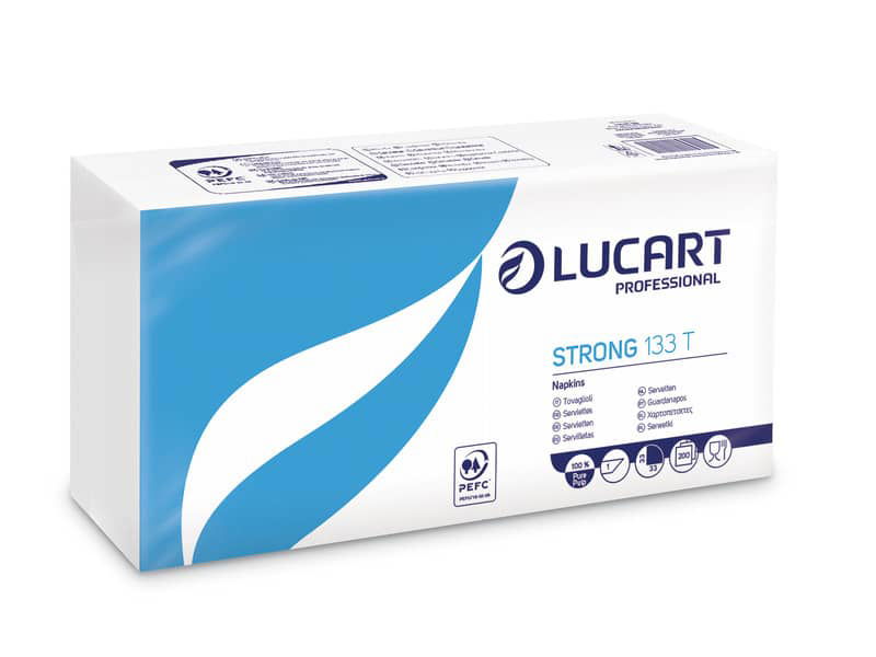 Tovaglioli di carta Lucart Strong 238 T5 2 veli Conf. da 50 pezzi - 832122  a soli 1.74 € su