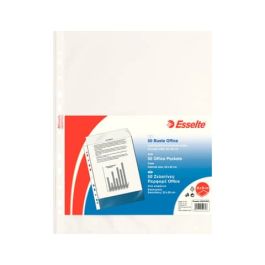 Buste forate trasparenti A4 Esselte Copy Safe Deluxe alto spessore - liscia  22x30 cm (conf. 50)