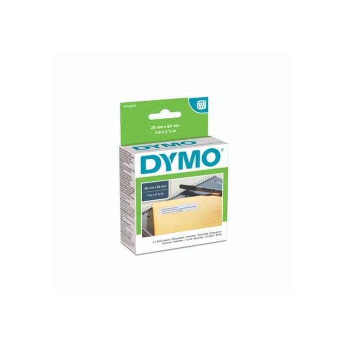 Rotolo da 500 etichette Dymo LabelWriter indirizzi 54x25 mm bianco S0722520  a soli 13.87 € su