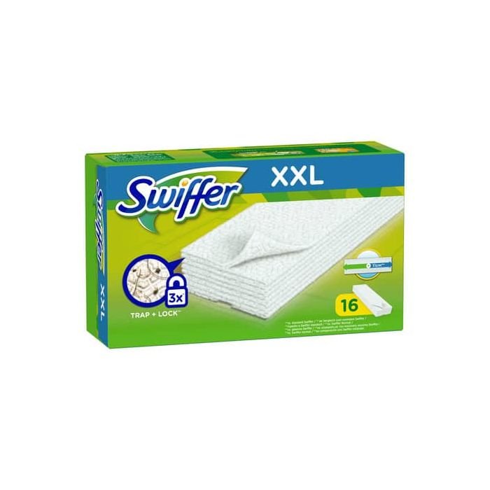 Kit di ricarica panni cattura polvere XXL Swiffer verde conf.da 16 panni -  PG015 a soli 11.57 € su