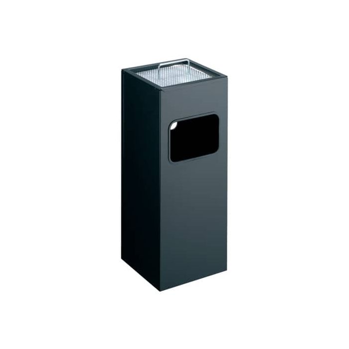 Posacenere Durable a colonna acciaio con sabbia e cestino base quadrata  nero - 333101 a soli 169.65 € su