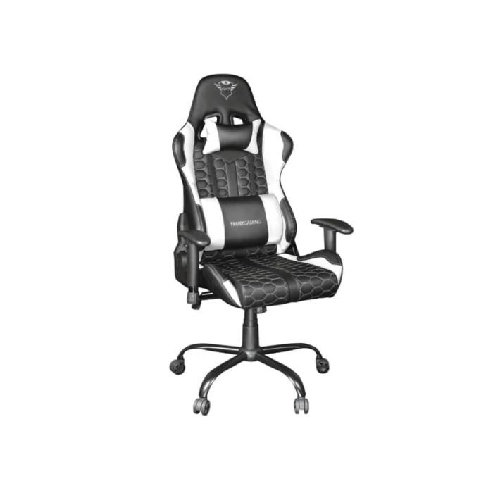 Poltrona da gaming Trust Resto Chair GXT 708W nero con finiture bianche  24434 a soli 333.6 € su