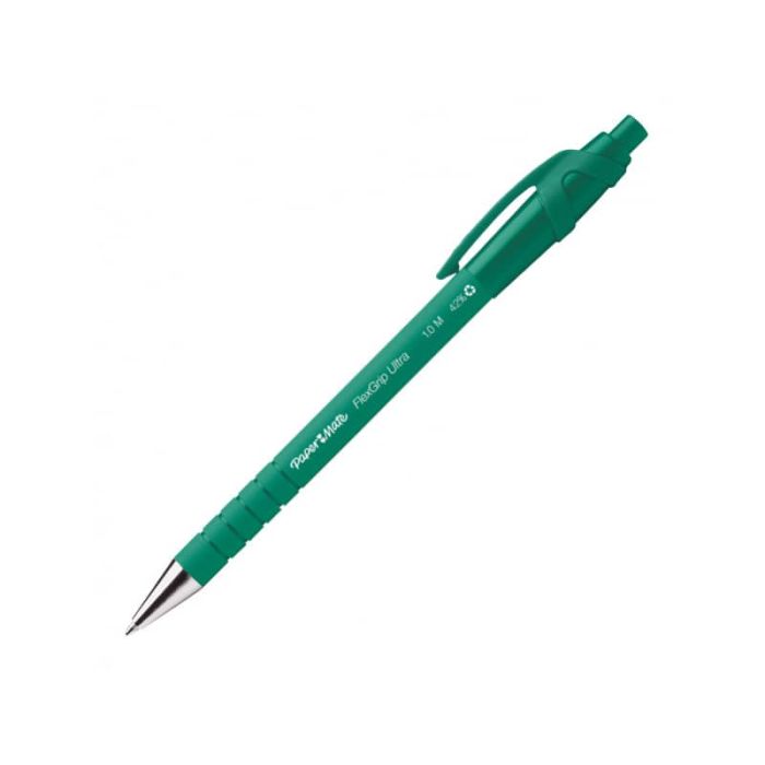 Penna a sfera a scatto Paper Mate Flexgrip Ultra M 1,0 mm verde S0190453 a  soli 1.95 € su