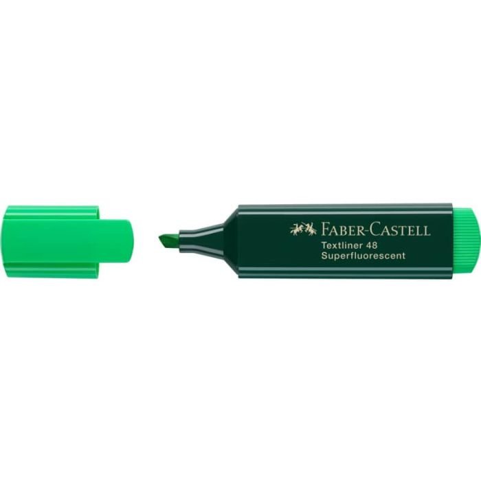 Evidenziatore Faber-Castell Textliner 48 Refill tratto 1-2-5 mm verde  154863 a soli 0.76 € su