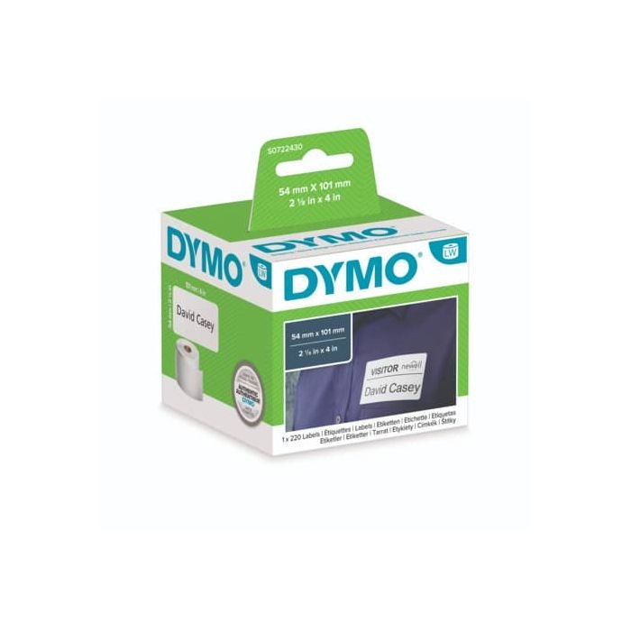 Rotolo da 220 etichette Dymo LabelWriter Spediz./Badge 101x54 mm bianco  S0722430 a soli 25.21 € su