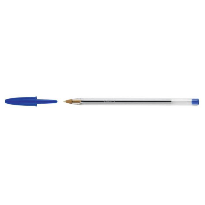 Penna a sfera BIC Cristal M 1 mm blu Conf. 50 pezzi - 8373609 a soli 16.08  € su