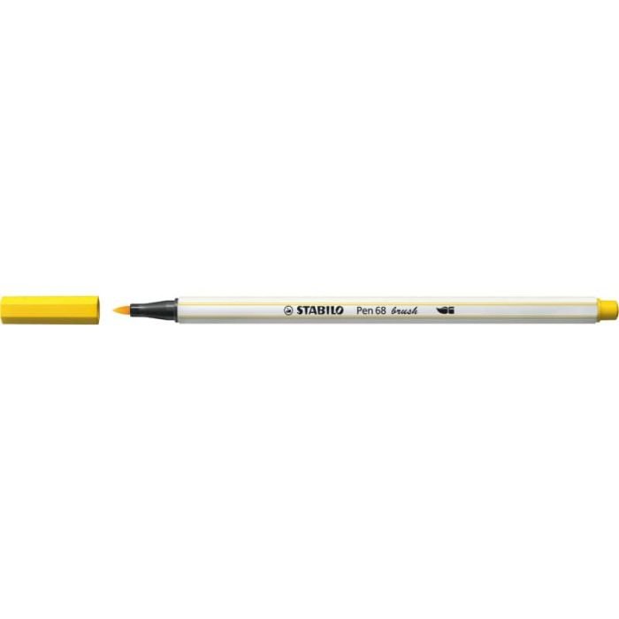 Pennarello Stabilo Pen 68 brush - punta a pennello - M 1 mm giallo 568/44 a  soli 2.04 € su
