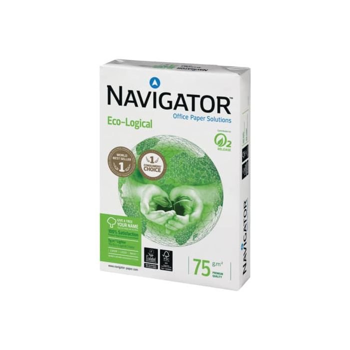 Carta per fotocopie A4 Navigator Ecological 75 g/m² Risma da 500 fogli -  NEC0750088 a soli 4.76 € su