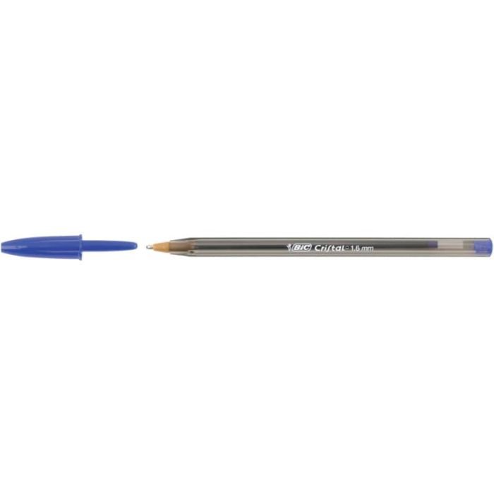 Penna a sfera BIC Cristal Large 1,6 mm blu Conf. 50 pezzi - 880656 a soli  17.09 € su