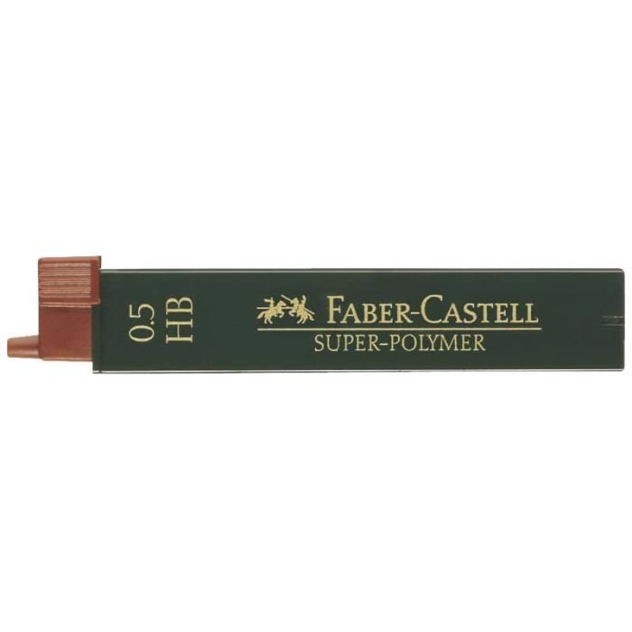 Mine Faber-Castell Super Polymer 0,5 mm HB astuccio da 12 - 120500 a soli  1.4 € su