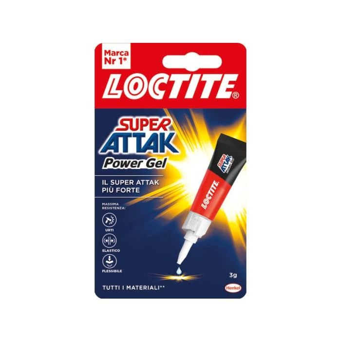 Colla Loctite Super Attak Power Flex gel 3 g. trasparente 2047420 a soli  5.33 € su