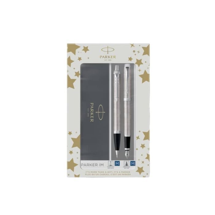 Duo Set Parker - penna a sfera Stainless Steel CT + penna