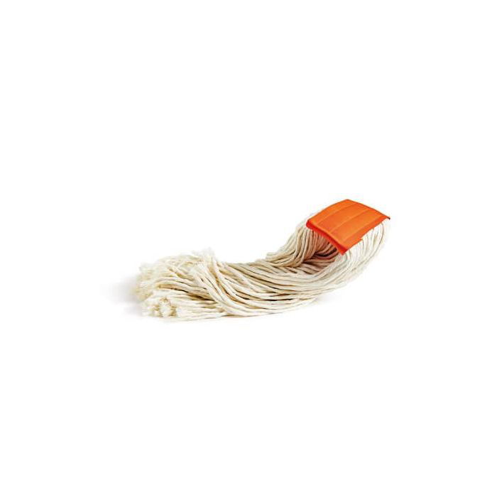 Mop in cotone Perfetto Factory 400 gr. bianco / fascetta arancio 0026H a  soli 8.09 € su