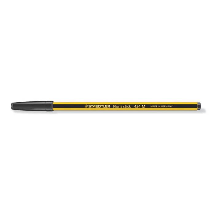 Penna a sfera Staedtler Noris Stick M 1 mm - tratto 0,35 mm nero conf. da  20 - 434 09 a soli 15.1 € su