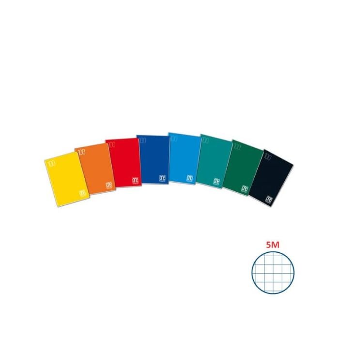 Quaderno Maxi One Color punto metallico copertina colori assortiti - 21 ff  100 g/m² A4 - quadr. 5 mm - 1924 a soli 1.7 € su
