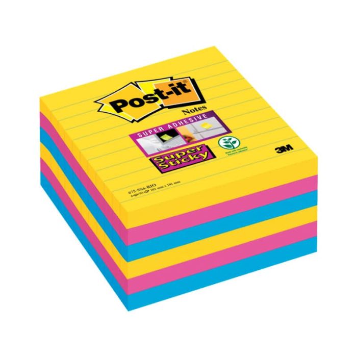 Foglietti Post-it® Super Sticky Soulful - 76x76 mm - 90 ff