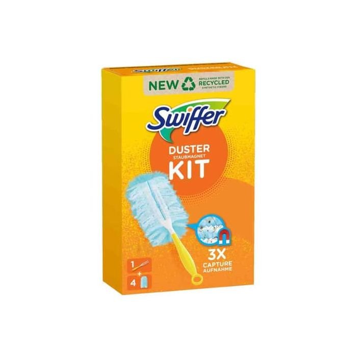 Starter Kit catturapolvere per mobili Swiffer DUSTER verde 1 SK + 5 piumini  - PG049 a soli 9.3 € su