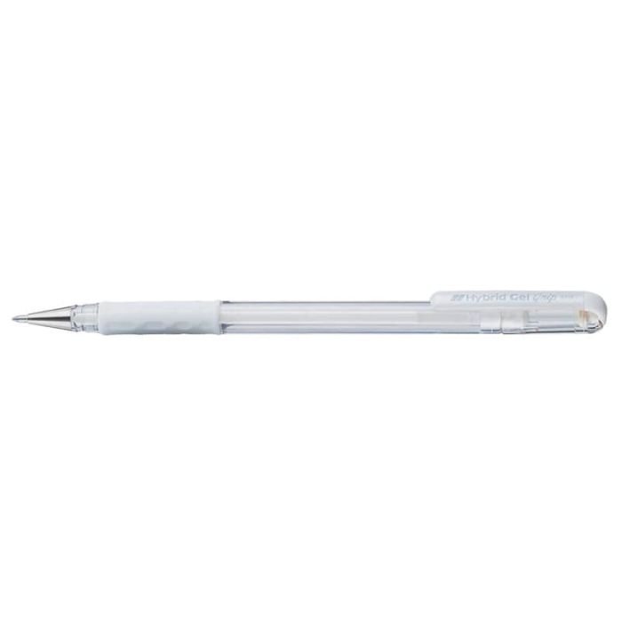 Penna roller Pentel Gel Hybrid grip Luna 0.8 mm bianco K118-LW a